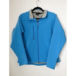 Prairie Mountain Jacket Women's Size Large Blue Full Zip Pockets Utility